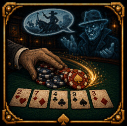 River Stories achievement icon for Tilting - A Noir Poker Career