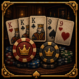 Full House achievement icon for Tilting - A Noir Poker Career