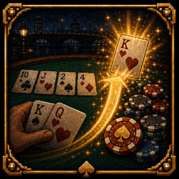 Bink the River achievement icon for Tilting - A Noir Poker Career