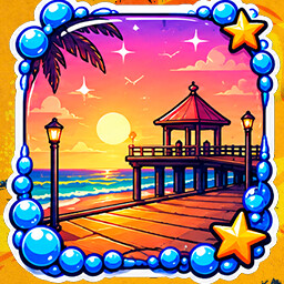 Pier view achievement icon for Giant Waifu Wash Simulator 💦