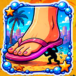 Under Her Foot achievement icon for Giant Waifu Wash Simulator 💦