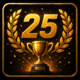 Icon for 25 victories