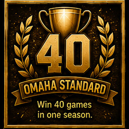 Omaha Standard achievement icon for Road to Omaha: College Baseball Dynasty