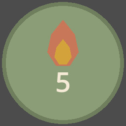 Hot Hand achievement icon for Card Night at Gigi's