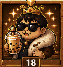 Dimensional Merchant achievement icon for Daily Brew Idle: Milk Tea Tycoon