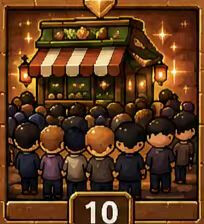 Rush Hour! achievement icon for Daily Brew Idle: Milk Tea Tycoon