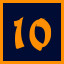 'Level 10' achievement icon