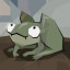 A curious start - Frog
