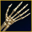 Gold Skeleton Hands