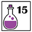 You collected 15 Purple Potions