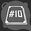 'Top 10' achievement icon
