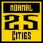 normal: 25 cities