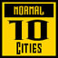 Normal: 10 cities
