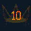 Icon for 10 levels completed