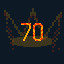 Icon for 70 levels completed