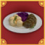 Icon for Currant-Glazed Pork Tenderloin with Red Cabbage and Thyme Dumplings.