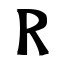 Icon for Letter R version 2