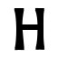 Icon for Letter H version 2