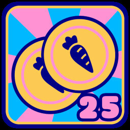 Get 25 Carrot Coins