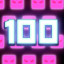 100 Purple Squares