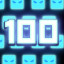 100 Blue Squares