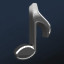Small music note