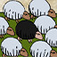 Icon for OMG, a black sheep. Impossible!!