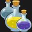 Use five potions