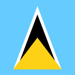 National flag of Saint Lucia