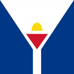 An unofficial flag of Saint Martin  is used by the local government