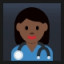 Woman Health Worker - Dark Skin Tone