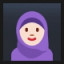 Person With Headscarf - Light Skin Tone