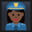 Woman Police Officer - Dark Skin Tone