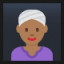Woman Wearing Turban - Medium-Dark Skin Tone