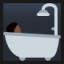 Person Taking Bath - Dark Skin Tone