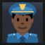 Man Police Officer - Dark Skin Tone