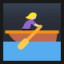 Woman Rowing Boat - Medium-Light Skin Tone