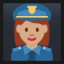 Woman Police Officer - Medium Skin Tone