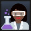 Woman Scientist - Dark Skin Tone