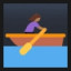Woman Rowing Boat - Medium-Dark Skin Tone
