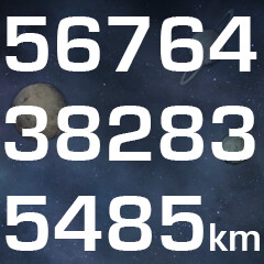 56764382835485 kilometers