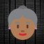 Old Woman - Medium-Dark Skin Tone