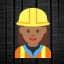 Woman Construction Worker - Medium-Dark Skin Tone