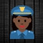 Woman Police Officer - Dark Skin Tone