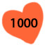 girl's love to 1,000