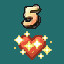 World 5 Super Hearts
