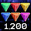 Icon for 1,200 Tetrahedrons!