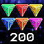 200 Tetrahedrons!