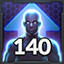 In-game level achievement : 140