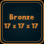 Bronze 17 x 17 x 17